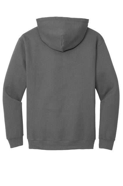 Sudaderas 18500 Gildan® - Heavy Blend™ Hooded Sweatshirt Dark Garment White ink "One color printing" Left chest and back