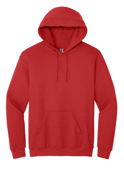 Sudaderas 18500 Gildan® - Heavy Blend™ Hooded Sweatshirt Dark Garment White ink "One color printing" Left chest and back