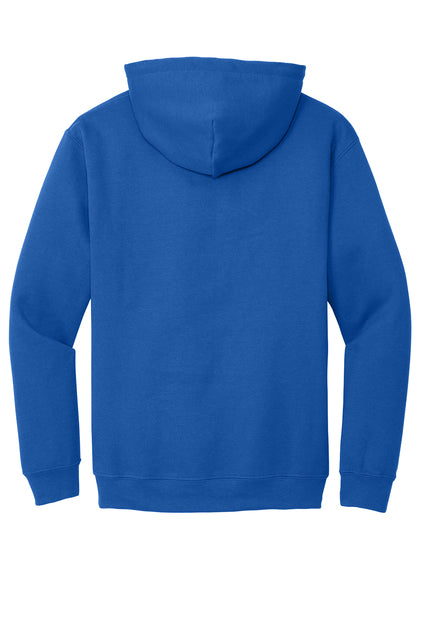 Sudaderas 18500 Gildan® - Heavy Blend™ Hooded Sweatshirt Dark Garment White ink "One color printing" Left chest and back