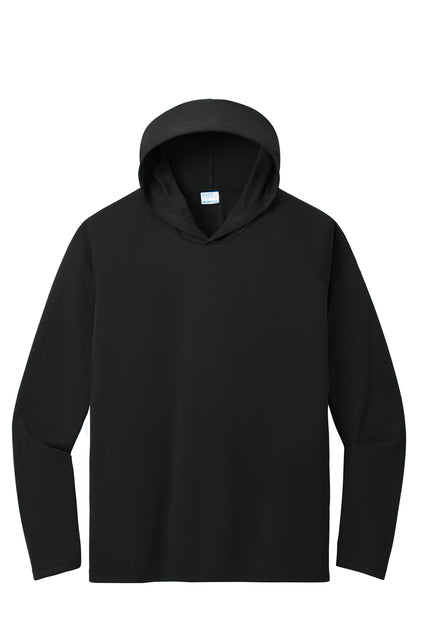 Hoodie 100% polyester Long sleeve PC380H-Sportek-A4 Performance Pullover Hooded Tee "Dark color garment white ink" "One color printing" "Left chest and Back" 12 minimum pieces