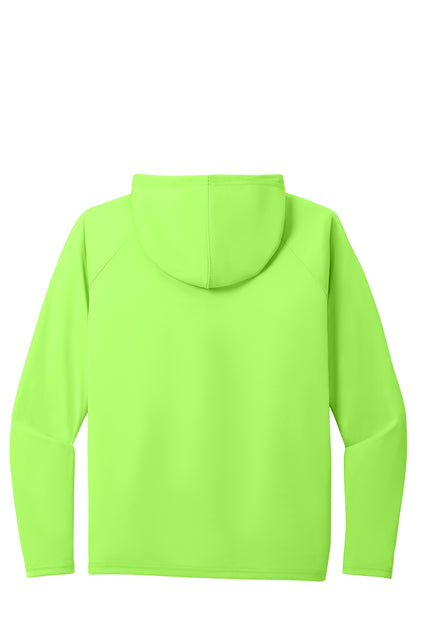 Hoodie 100% polyester Long sleeve PC380H Port & Company® Performance Pullover Hooded Tee "Light color garment Black ink" "One color printing" "Left chest and Back" 12 minimum pieces