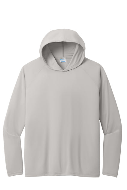 Hoodie 100% polyester Long sleeve PC380H Port & Company® Performance Pullover Hooded Tee "Light color garment Black ink" "One color printing" "Left chest and Back" 12 minimum pieces