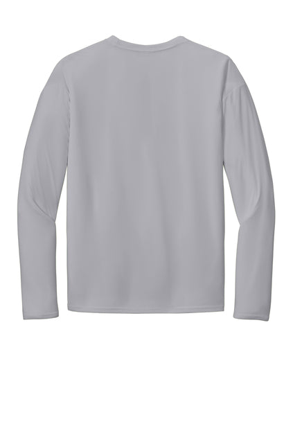 Long Sleeve 100% Polyester PC380LS, Sportek Performance Tee "Multicolor printing left chest and back"