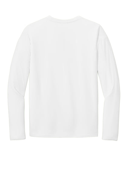 Long Sleeve 100% Polyester PC380LS, Sportek Performance Tee "Multicolor printing left chest and back"