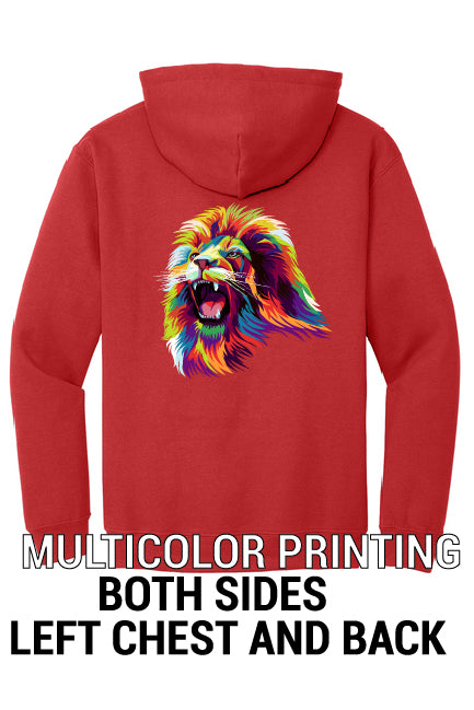 18500 Gildan® - Heavy Blend™ Hooded Sweatshirt "Multicolor printing" Left chest and back