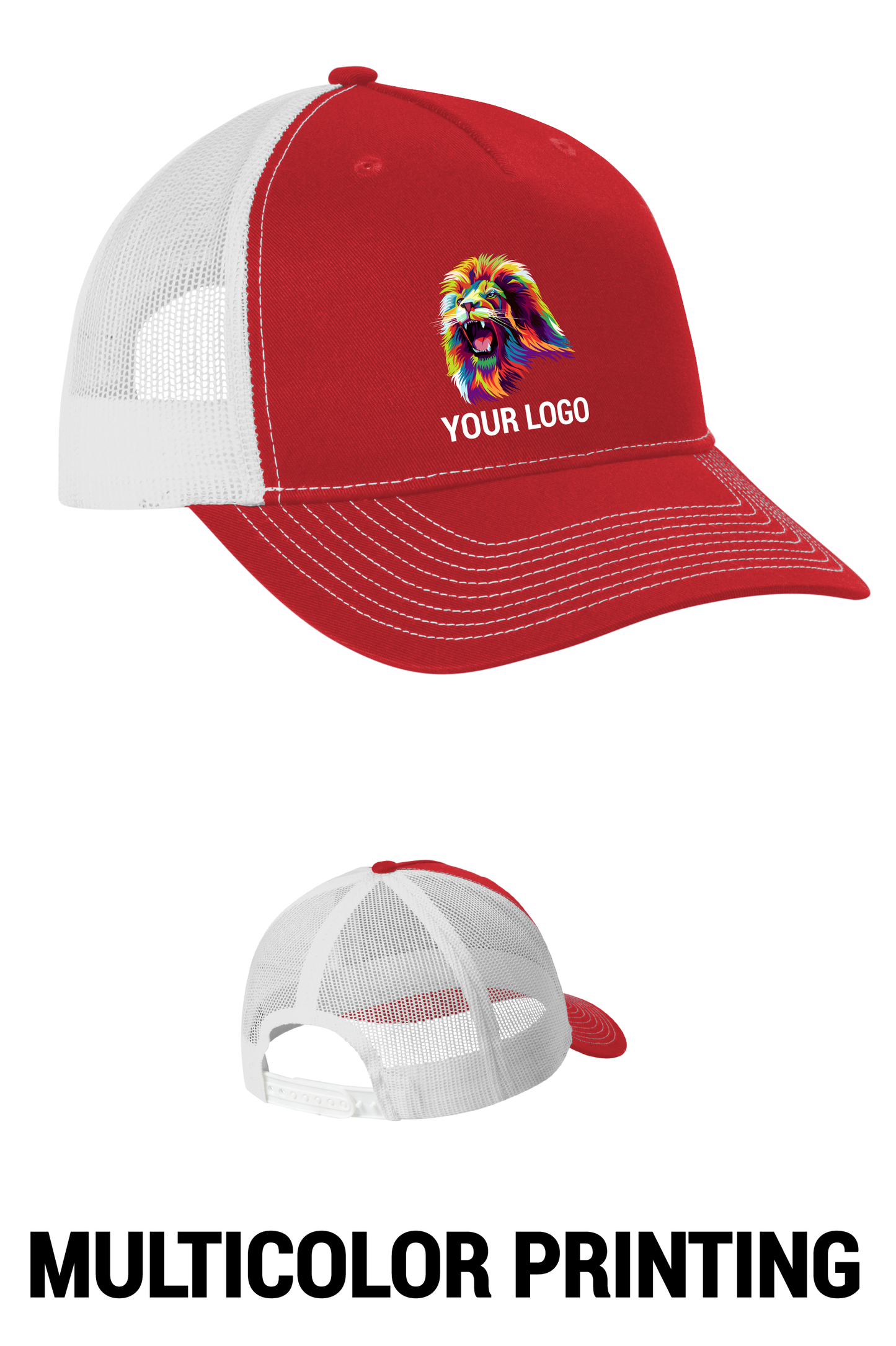 Port Authority® Snapback Five-Panel Trucker Cap "Adjustable size"