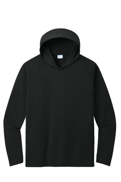 Hoodie 100% polyester Long sleeve PC380H-Sportek-A4 Performance Pullover Hooded Tee "Multicolor ink Left Chest and Back"
