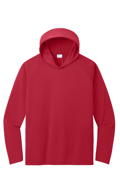 Hoodie 100% polyester Long sleeve PC380H-Sportek-A4 Performance Pullover Hooded Tee "Multicolor ink Left Chest and Back"