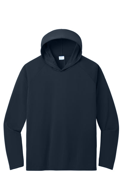 Hoodie 100% polyester Long sleeve PC380H-Sportek-A4 Performance Pullover Hooded Tee "Multicolor ink Left Chest and Back"