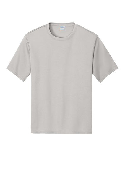 Short Sleeve 100% Polyester PC380 Port & Company® Performance Tee "Light color garment Black ink" "One color printing" "Left chest and Back" 12 minimum pieces
