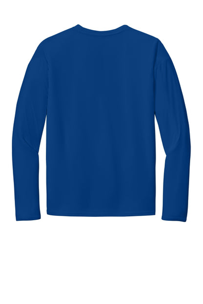 Long Sleeve 100% Polyester PC380LS Port & Company® Performance Tee "Dark color garment white ink" "One color printing" "Left chest and Back" 12 minimum pieces