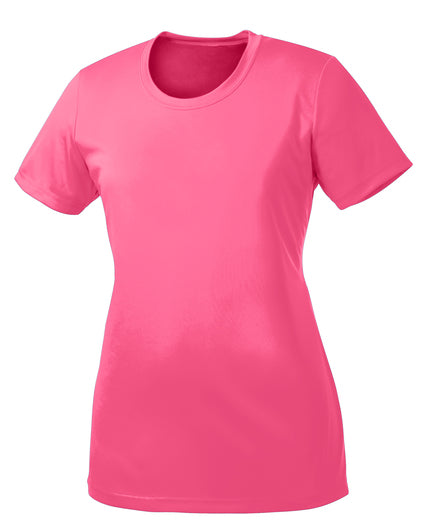 Short Sleeve 100% Poly LPC380 Port & Co™ Women's Performance Tee "Multicolor Printing"