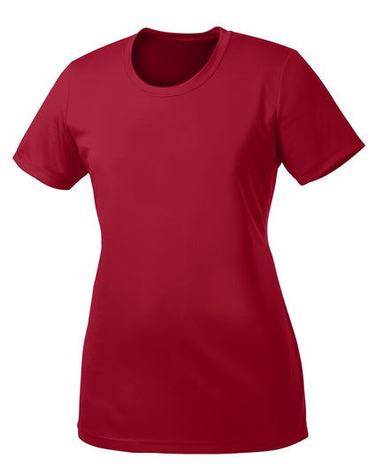 Short Sleeve 100% Poly LPC380 Port & Co™ Women's Performance Tee "Multicolor Printing"