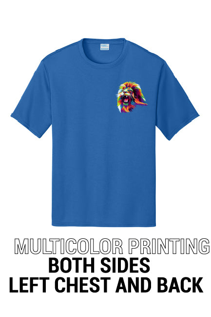 Short Sleeve 100% Polyester PC380 Port & Company® Performance Tee "Multicolor printing left chest and back"